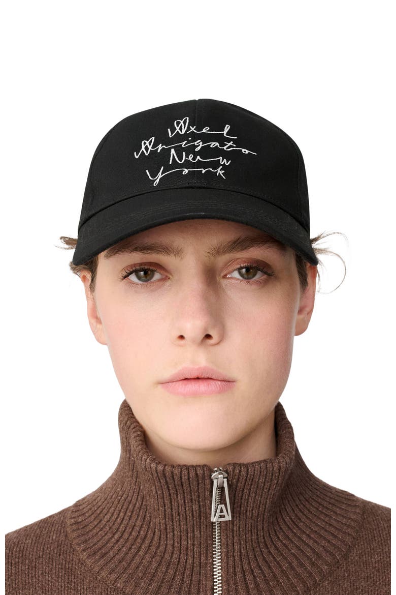 Scribble New York Cap, Alternate, color, Black