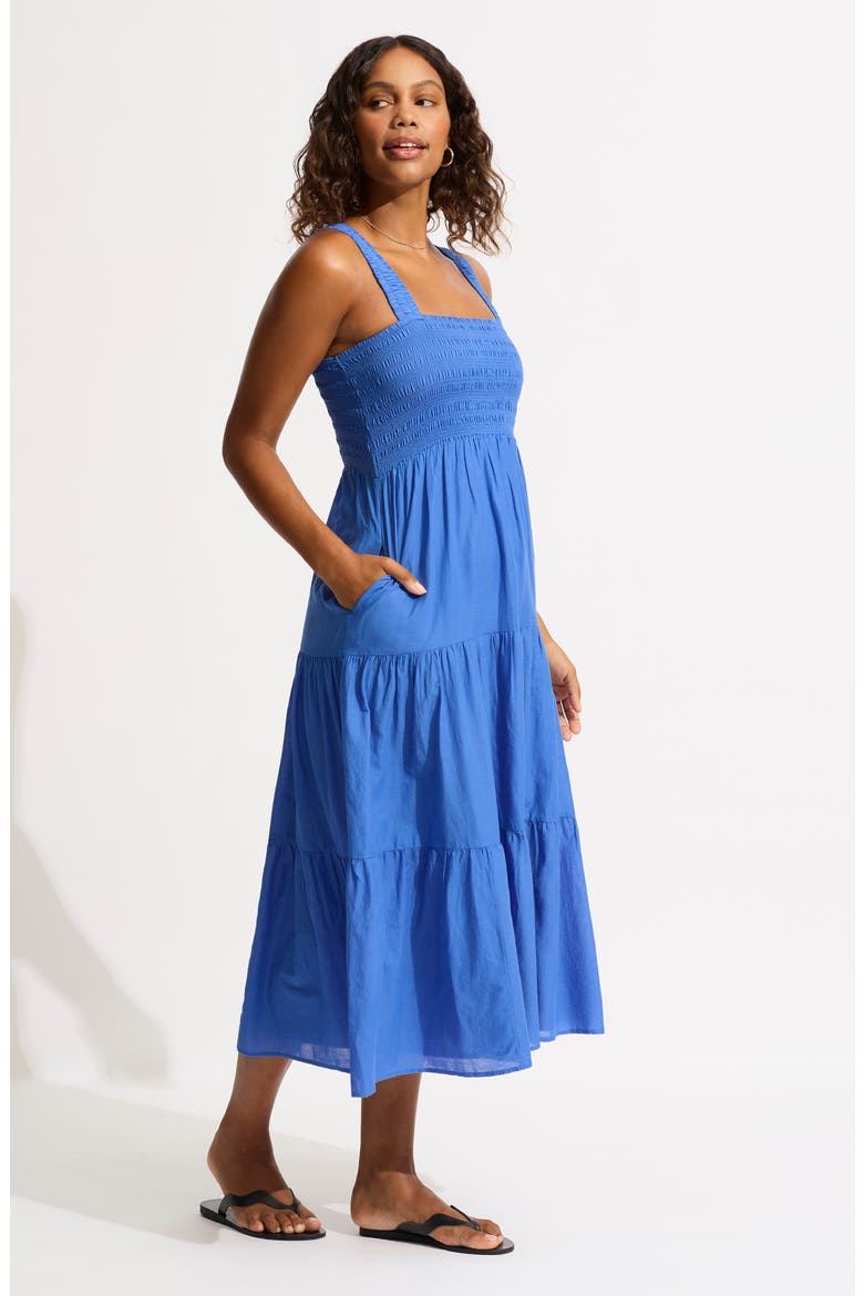 Faithful Cover-Up Midi Sundress, Alternate, color, AZURE