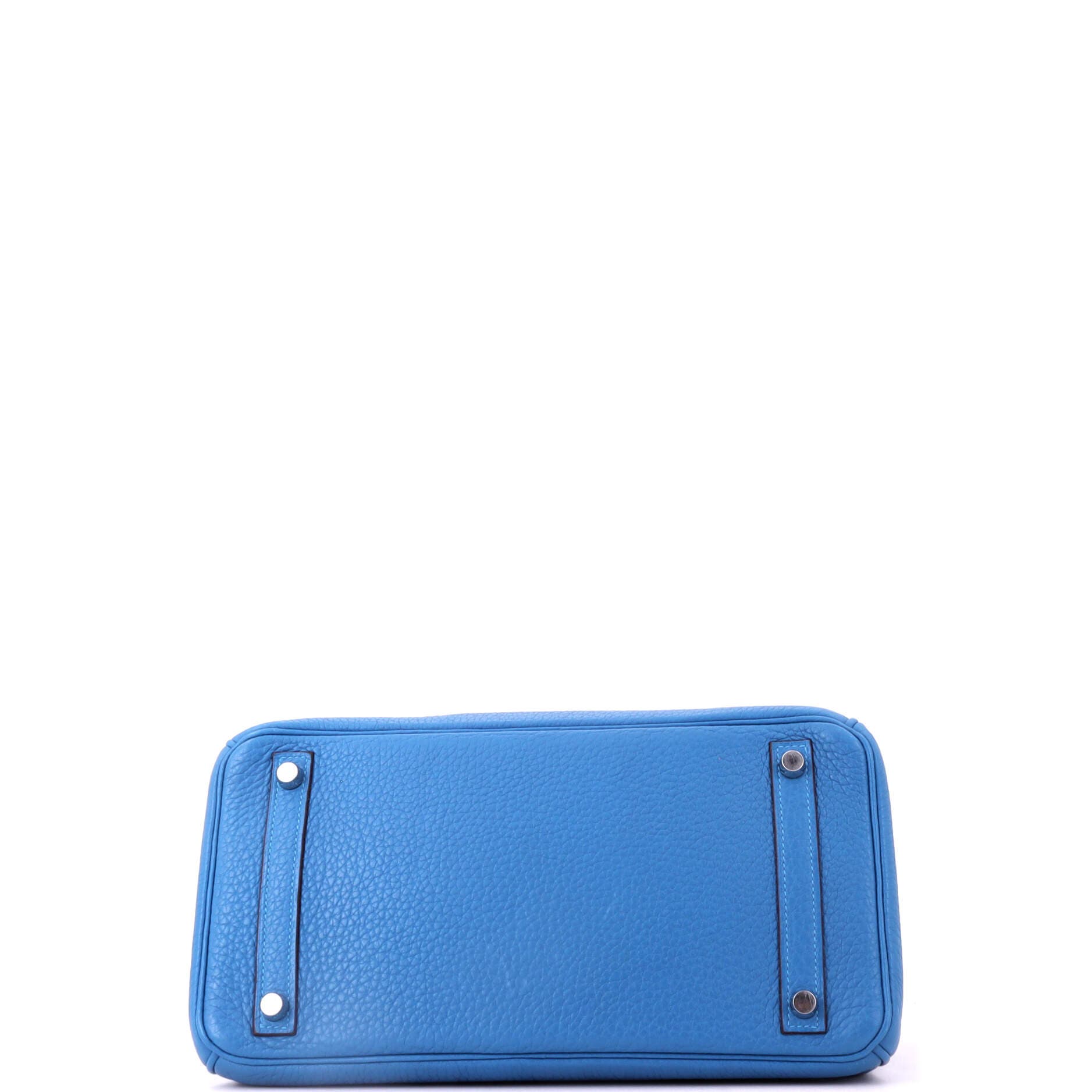 Birkin Handbag Blue Clemence with Palladium Hardware 30, Alternate, color, Blue