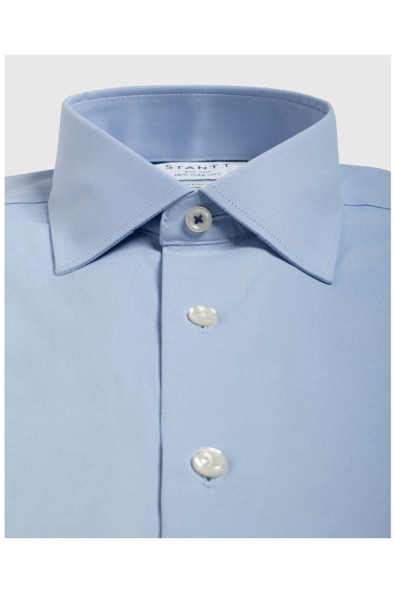 Contemporary Fit Performance Twill Dress Shirt, Alternate, color, LIGHT BLUE