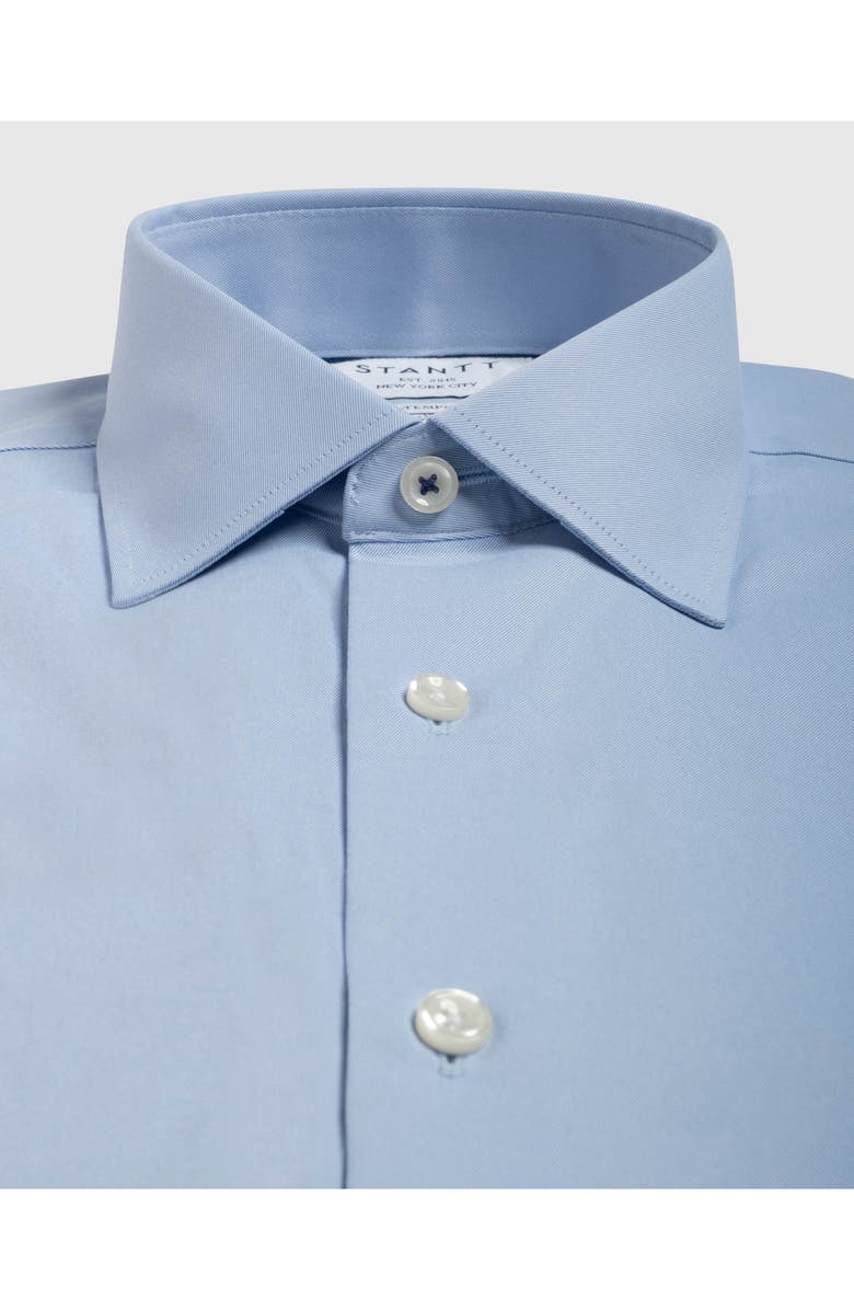 Stantt Contemporary Fit Performance Twill Dress Shirt, Alternate, color, Light Blue