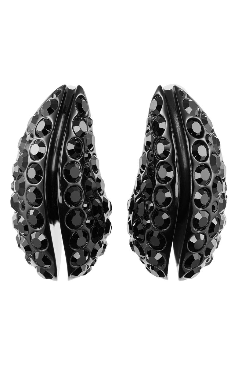 Tory Burch Wave Crystal Earrings, Alternate, color,