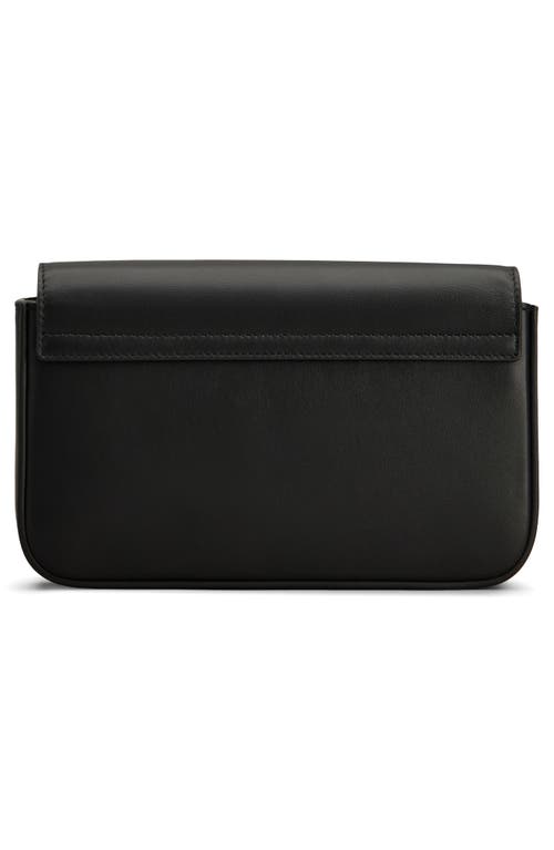 Tod's Mini Leather Flap Bag In Nero