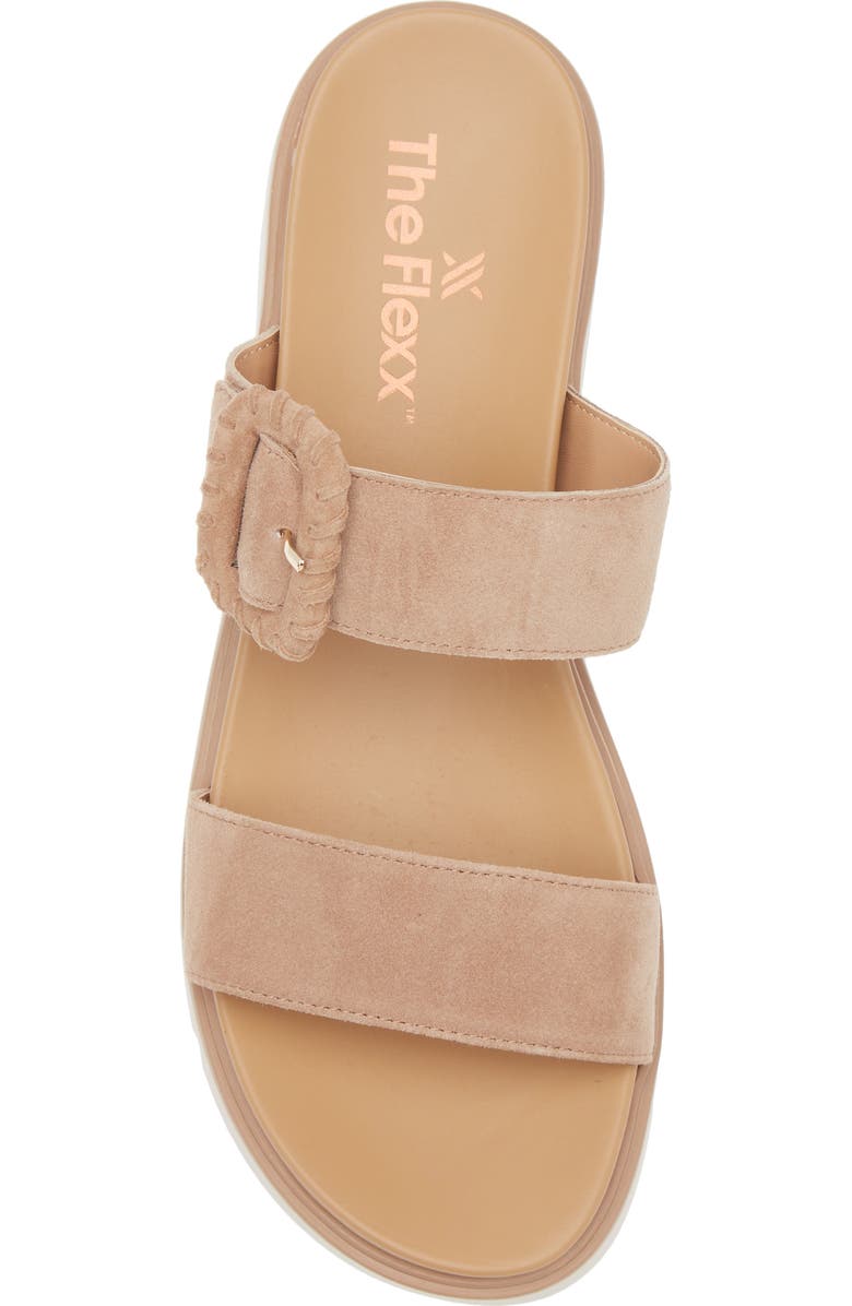 The FLEXX Atena Platform Slide Sandal, Alternate, color, Terra Camoscio
