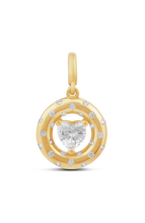 Scattered Round Heart Charm