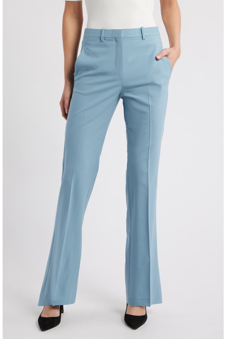Stretch Wool Trousers, Main, color, STONE BLUE