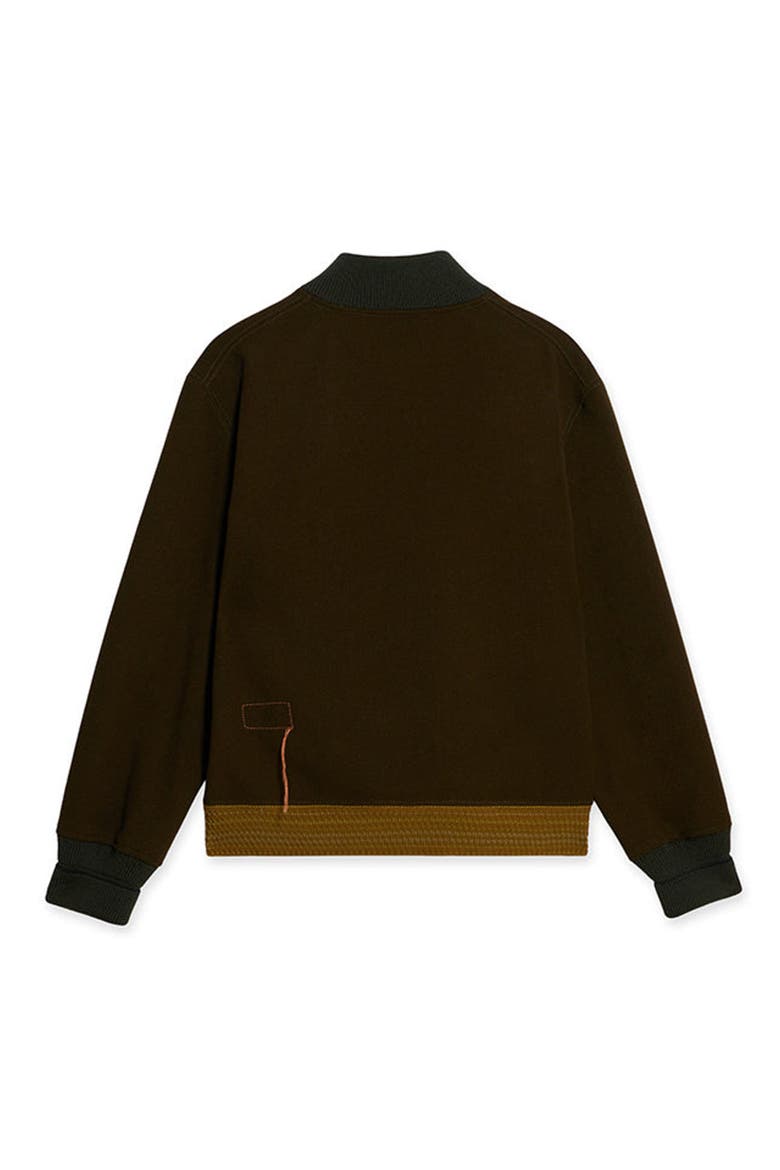Cruiser Wool Twill Bomber Jacket, Alternate, color, ARMY GREEN