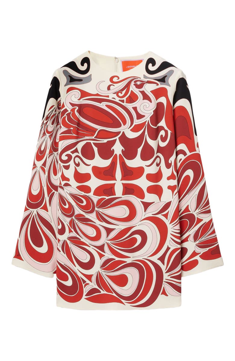 La DoubleJ Mini Supremes Swing Dress Phoenix Placée Ivory, Alternate, color, 