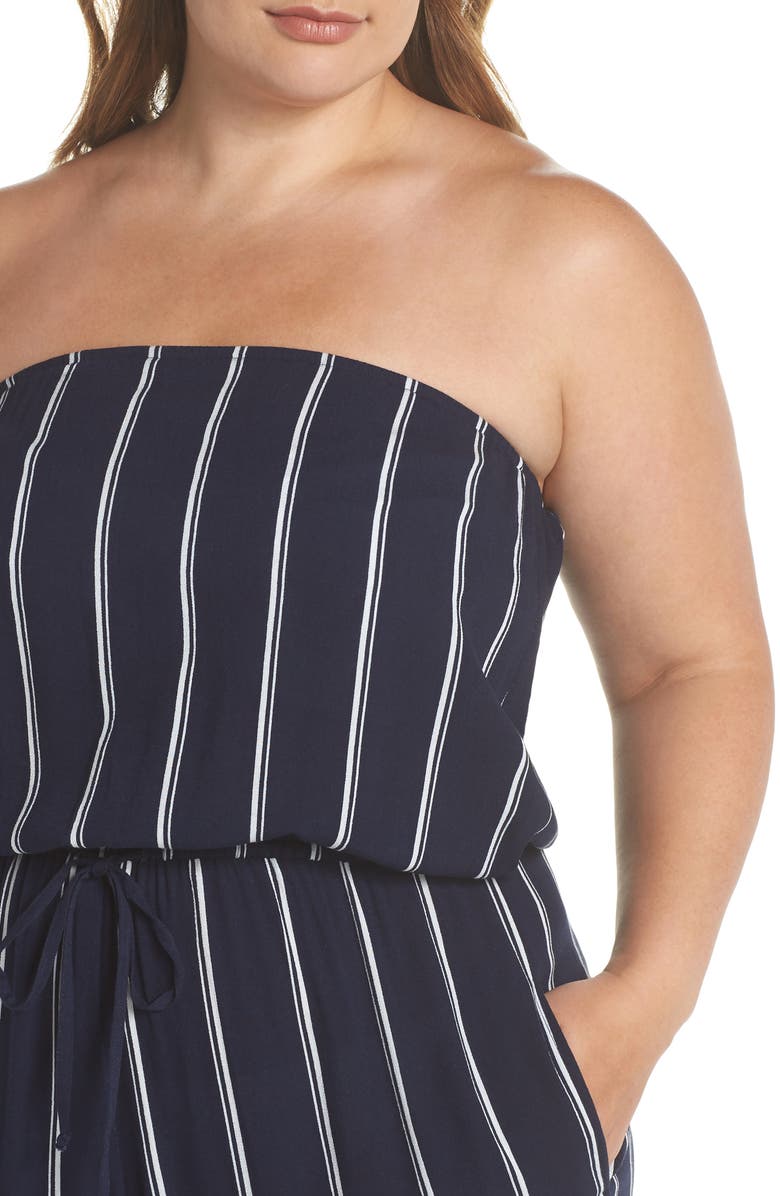 Elan Strapless Cover-Up Jumpsuit, Alternate, color, 