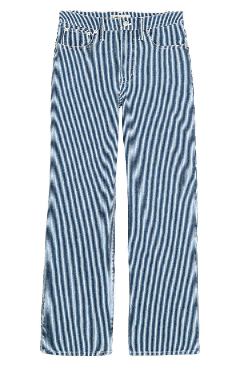 Madewell The Perfect Vintage Wide Leg Crop Jeans, Alternate, color, Indigo Railroad
