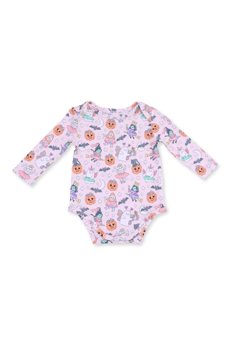 Halloween Monster Bodysuit, Main, color, PINK