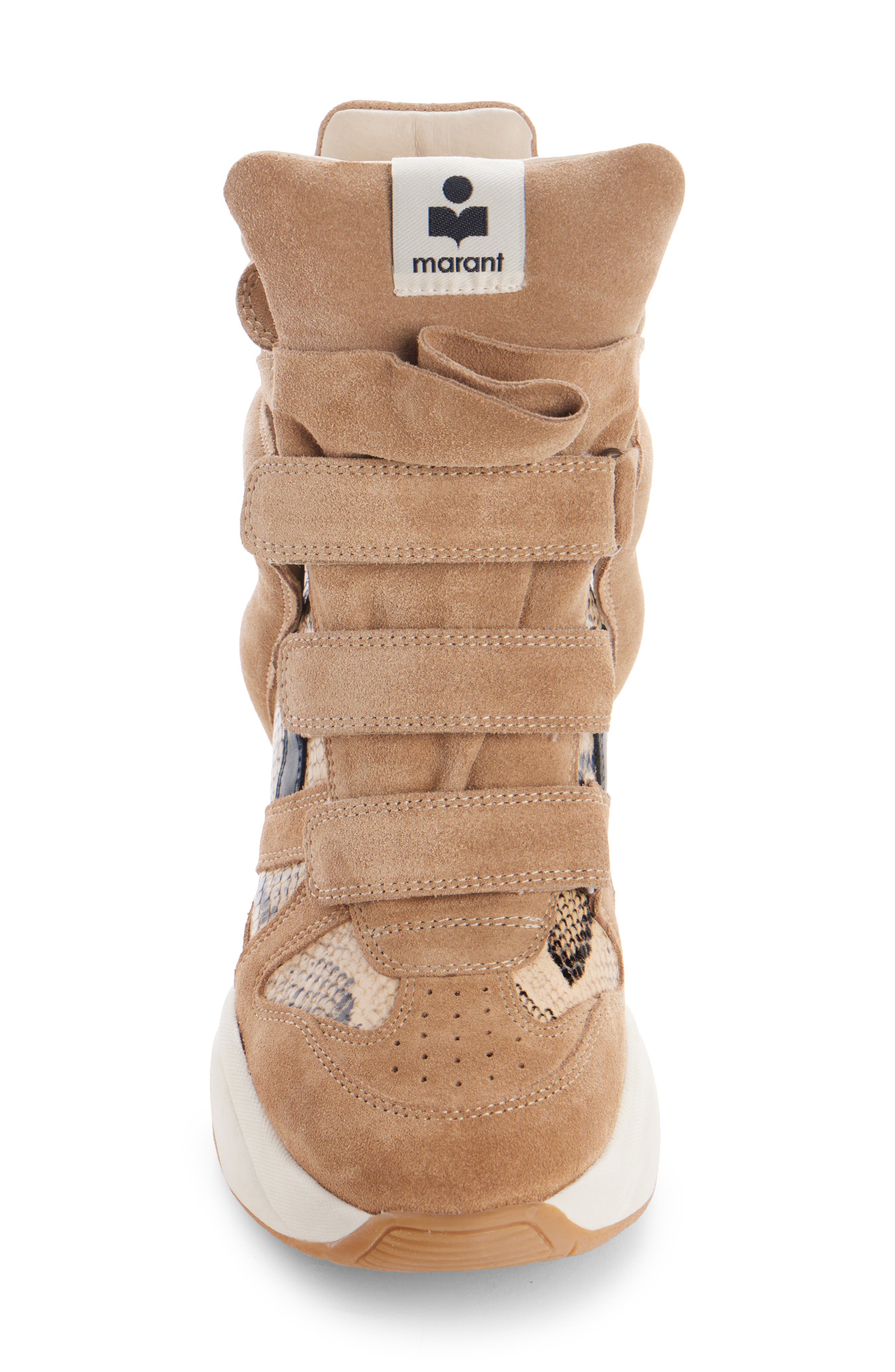 Balskee High Top Wedge Sneaker, Alternate, color, CAMEL/ SAHARA