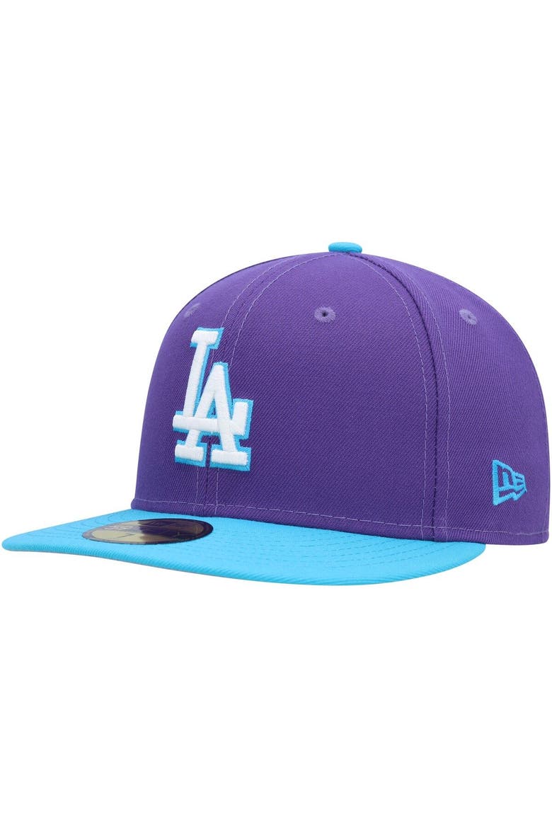 Men's New Era Purple Los Angeles Dodgers Vice 59FIFTY Fitted Hat, Alternate, color, Purple