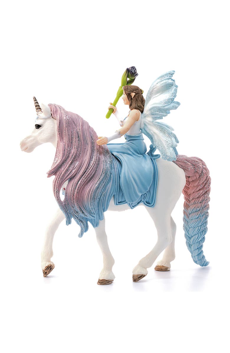 Schleich Bayala Fairy Eyela With Princess Unicorn 3 Piece Playset, Alternate, color, Multicolored