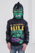 Marvel Avengers The Hulk Cosplay Fleece Zip-Up Hoodie