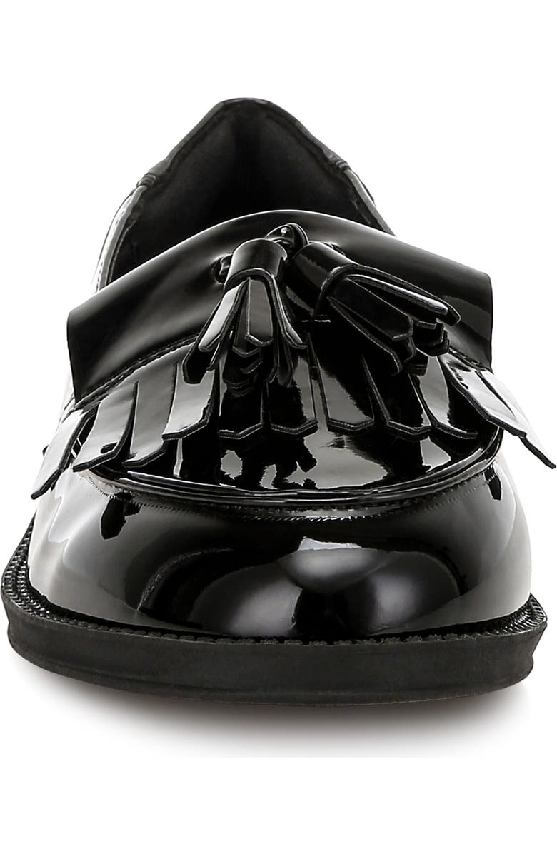 LONDON RAG Blaneth Tassel Kilted Loafer, Alternate, color, Black