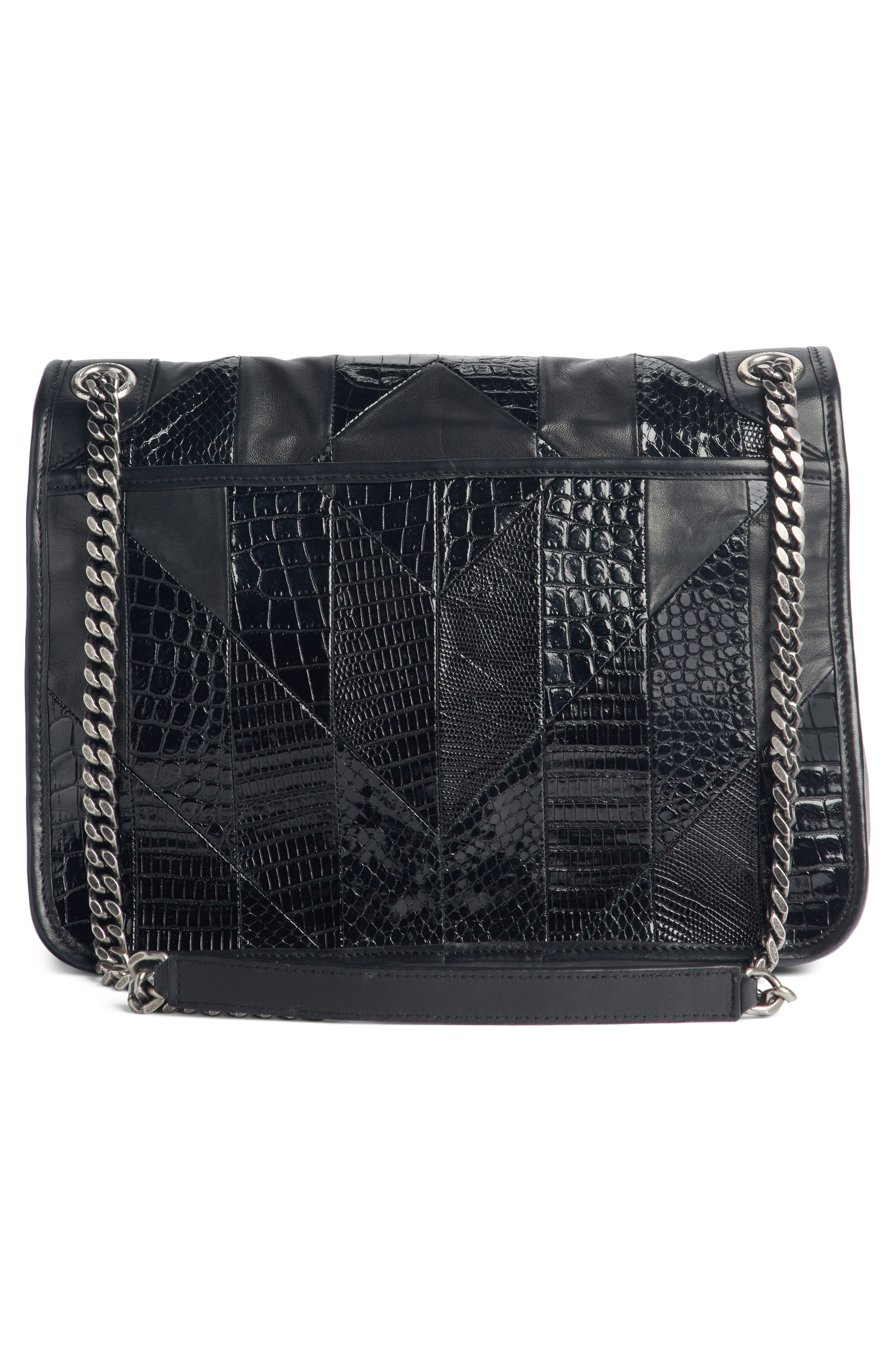 Saint Laurent Niki Medium Patchwork Shoulder Bag, Alternate, color, 