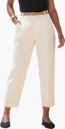 LASCANA Belted Cropped Trousers
