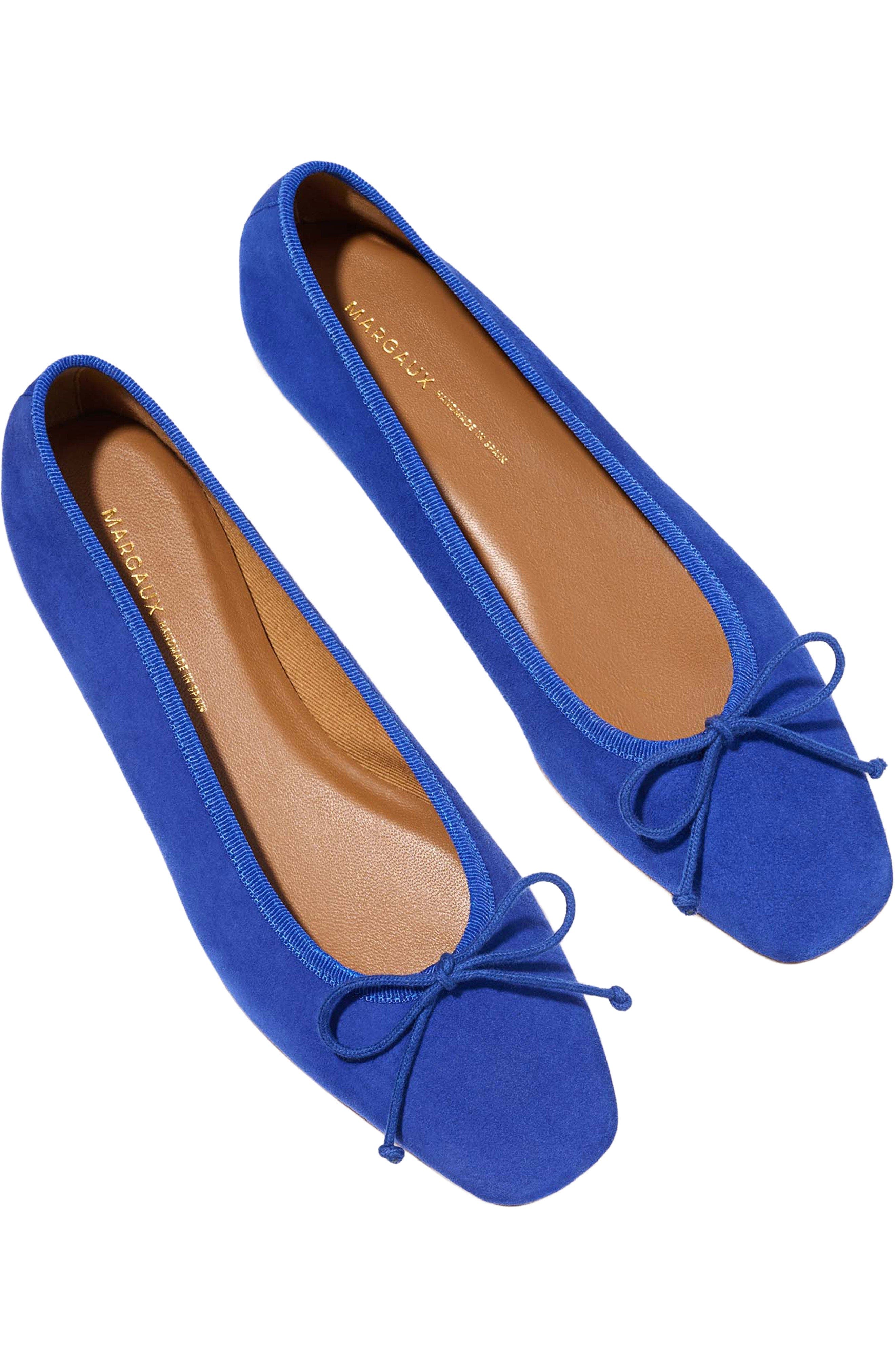 The Fonteyn Flat, Alternate, color, Cobalt Suede