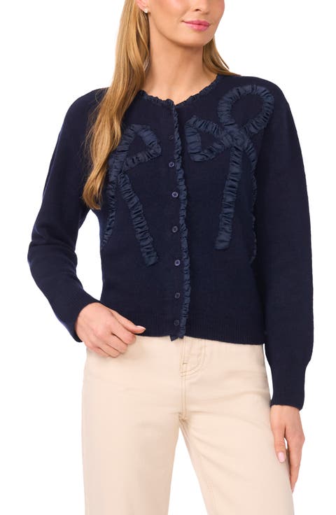 Ruffle Bow Cardigan