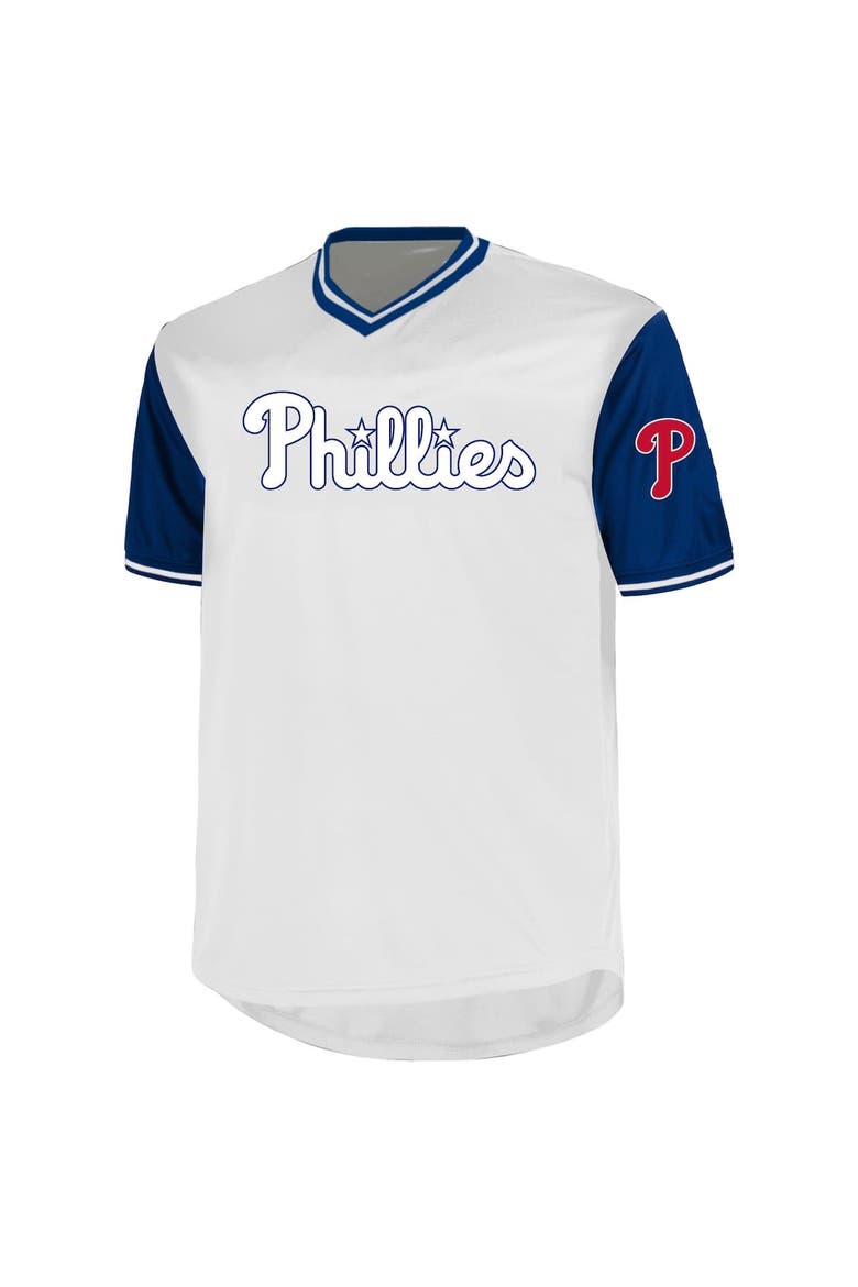 Men's Profile Bryce Harper White Philadelphia Phillies Big & Tall Name & Number Birdeye V-Neck T-Shirt, Alternate, color, White