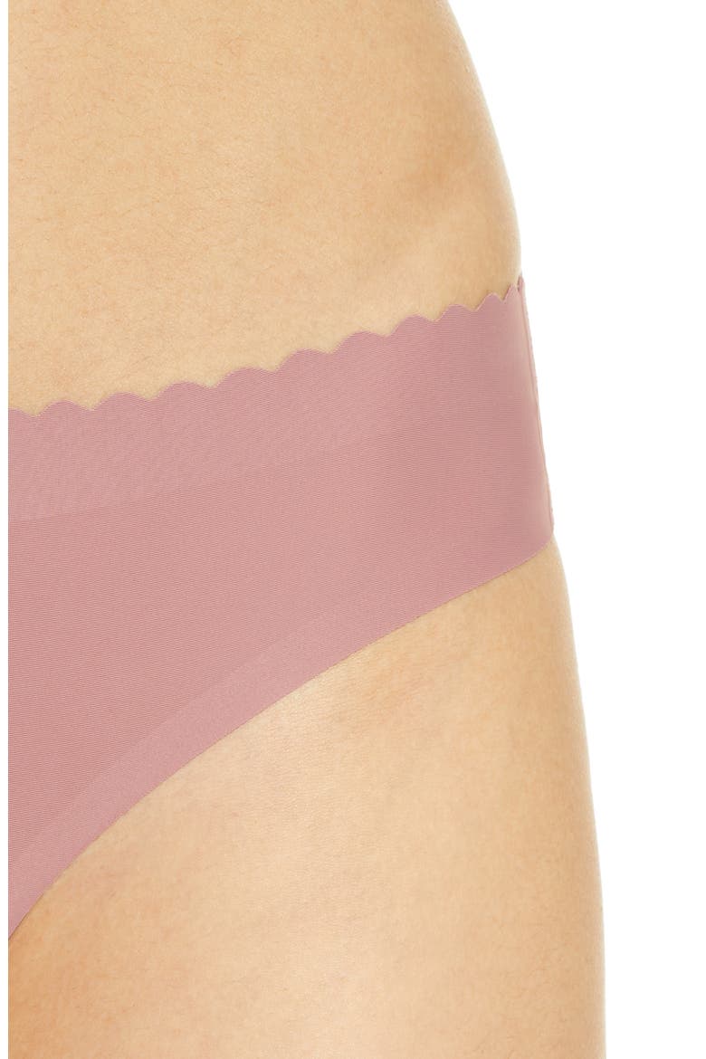 Essential Scallop Thong, Alternate, color, SWEET FIG