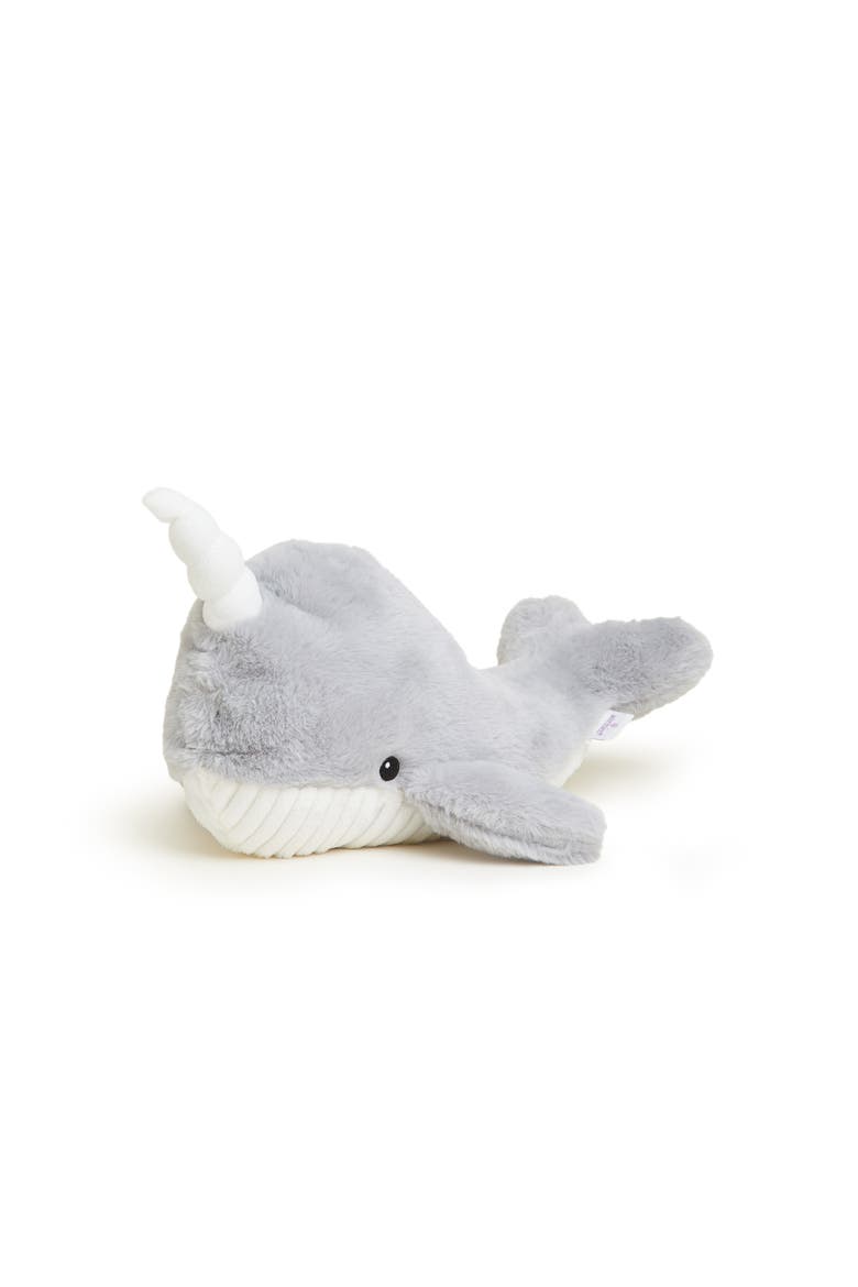 Narwhal Plush Toy, Main, color, Medium Gray