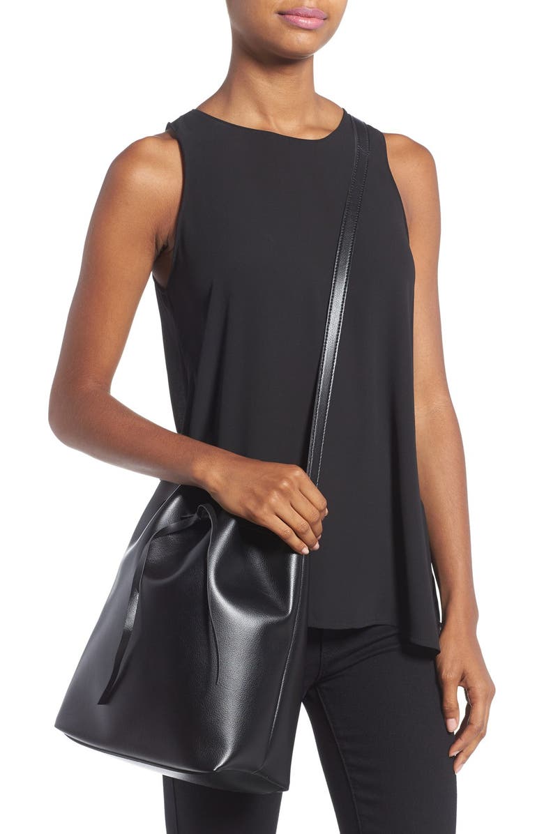 Sole Society 'Blackwood' Faux Leather Bucket Bag, Alternate, color,