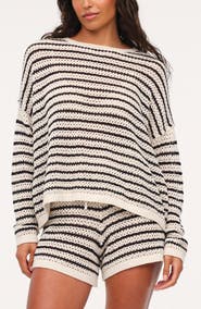 nuuds Stripe Crochet Sweater