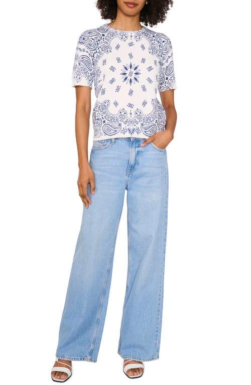 Vince Camuto Bandana Sweater T-shirt In Antique White