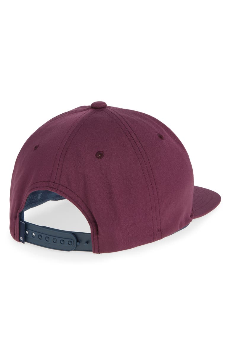 TravisMathew Triple Threat Snapback Baseball Cap, Alternate, color, Mauve Wine