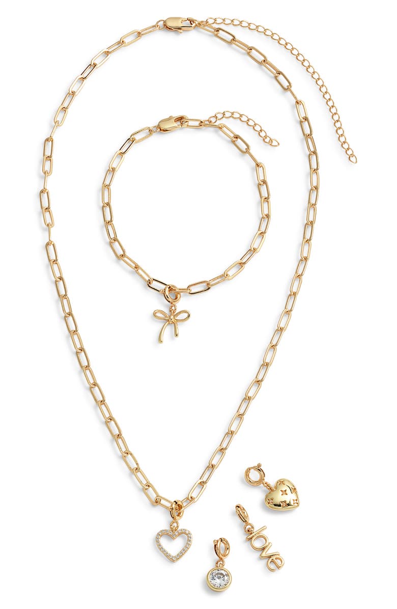 Chelsea28 Build Your Own Charm Set, Alternate, color, Clear- Gold