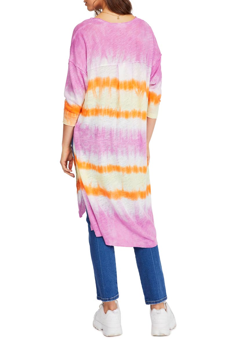 Pomona Linen & Cotton Tunic Tee, Alternate, color, LILAC