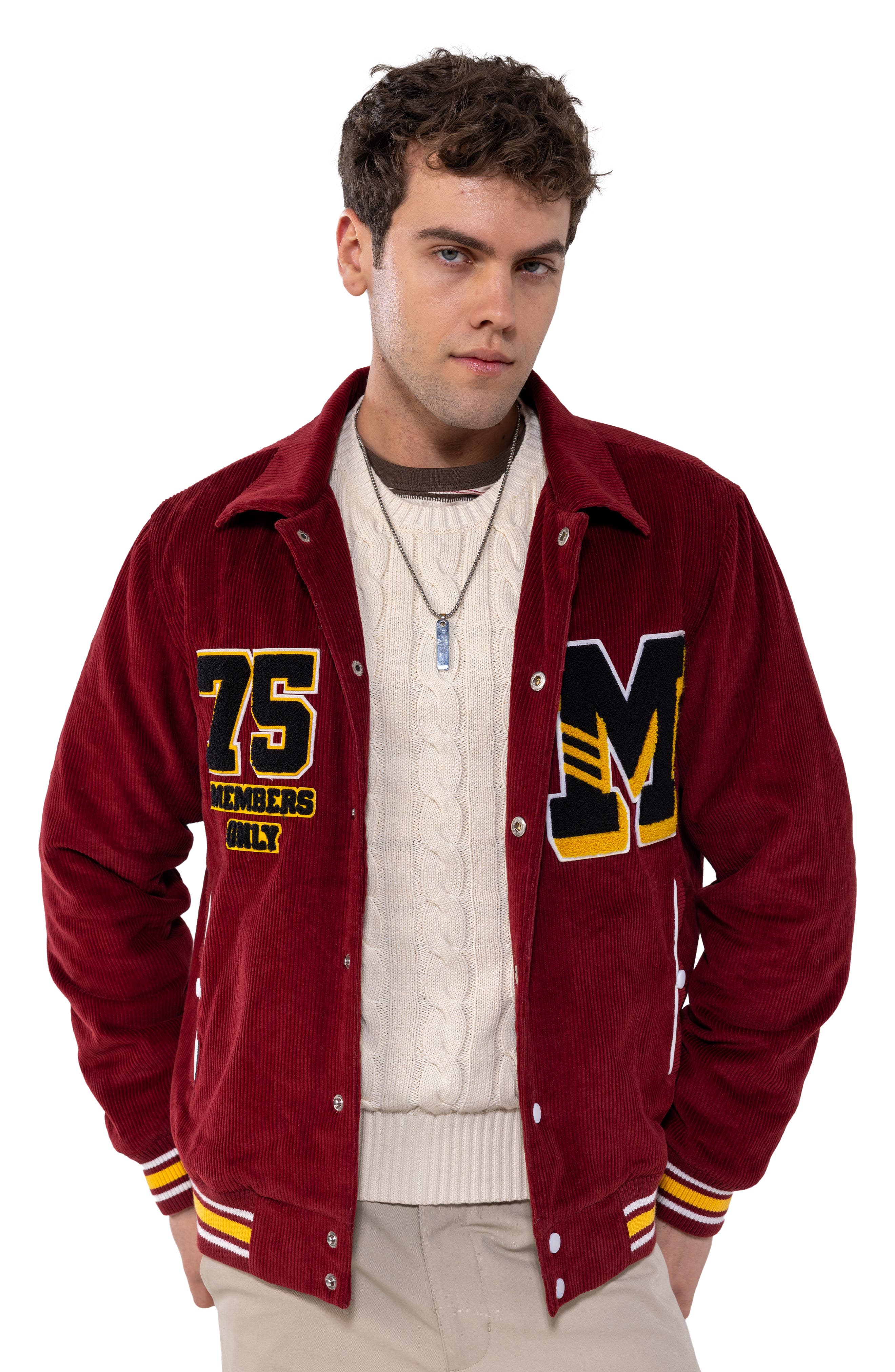 Corduroy Varsity Jacket - image 5