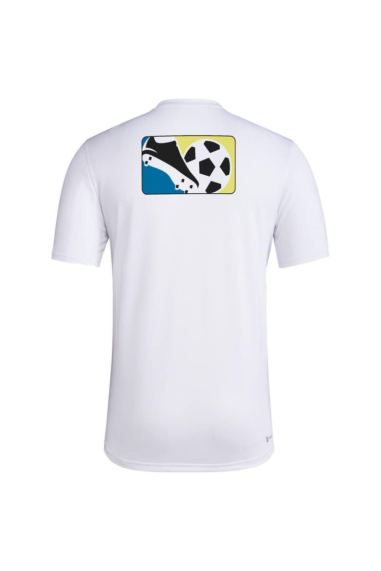 Men's adidas White Sporting Kansas City 2024 Jersey Hook Pre-Match T-Shirt, Alternate, color, White