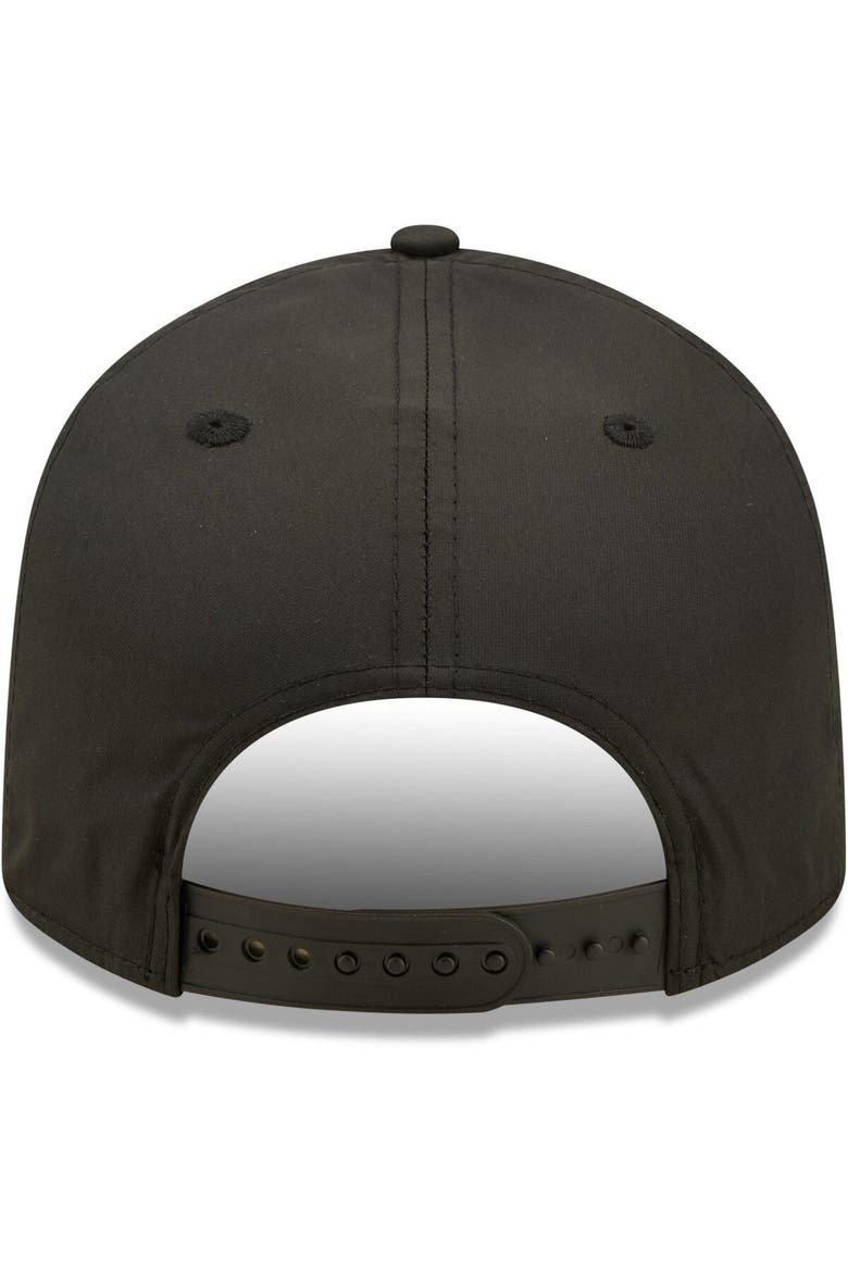 Men's New Era Black Manchester United Weave Overlay 9FIFTY Snapback Hat, Alternate, color, Black