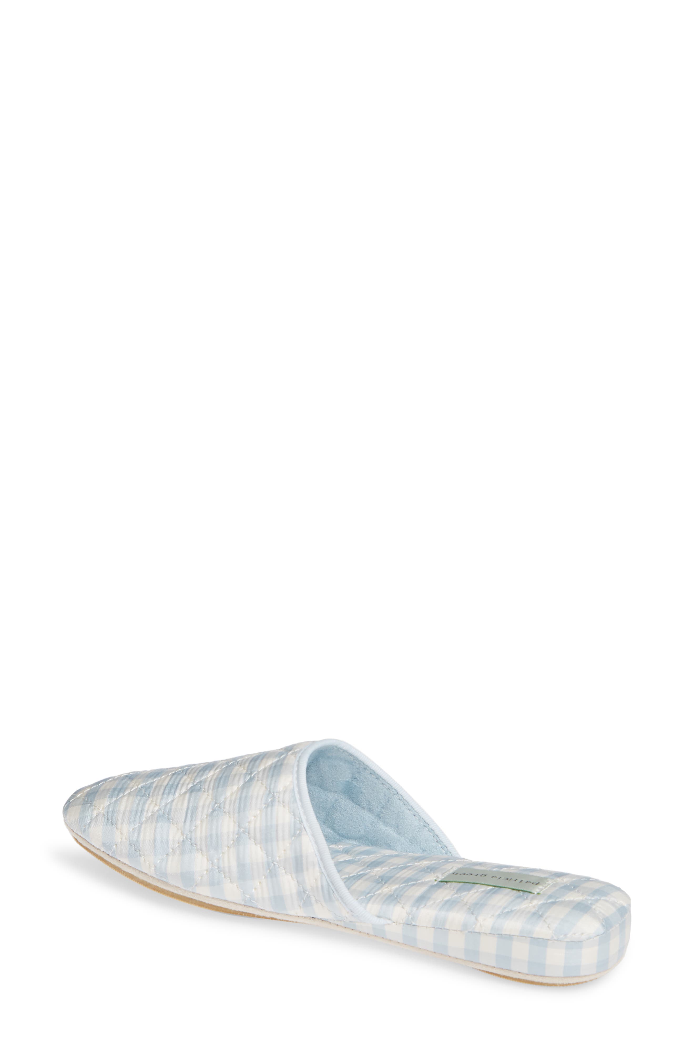 patricia green Sari Slipper, Alternate, color, Light Blue Silk Fabric