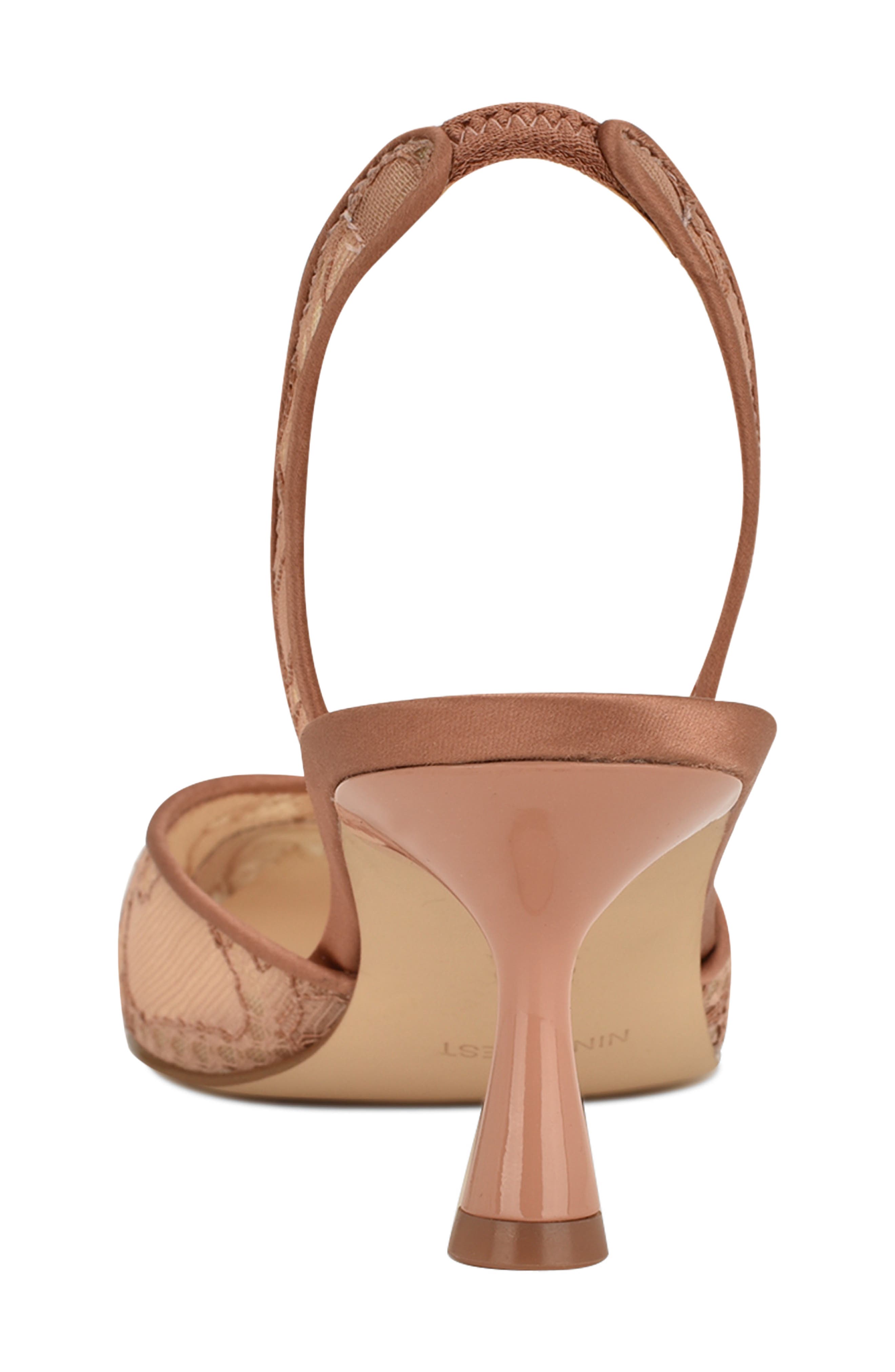 Rizze Slingback Pointed Toe Kitten Heel Pump, Alternate, color, LIGHT NATURAL