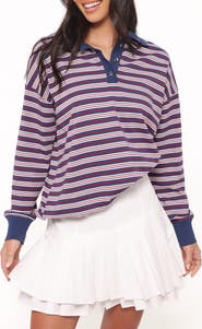 Petal & Pup Beau Long Sleeve Polo Top