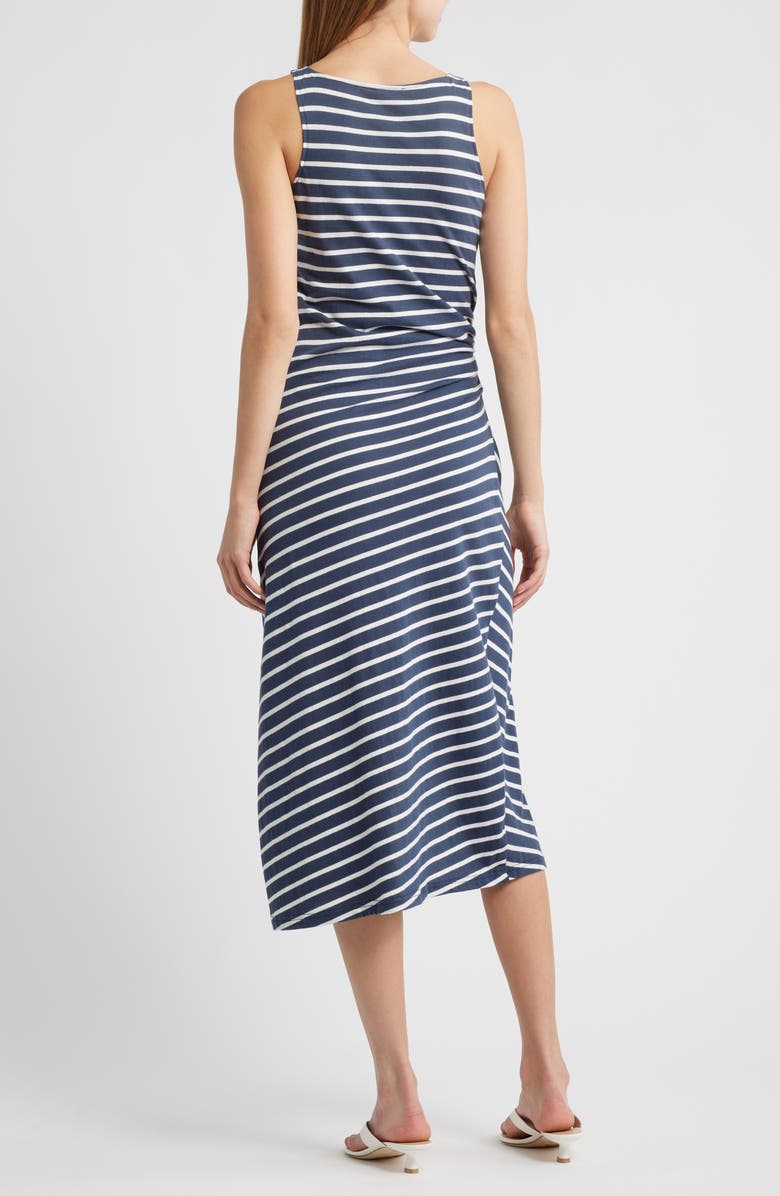 Rails Max Stripe Sleeveless Cotton Knit Midi Dress, Alternate, color, Nautical Stripe