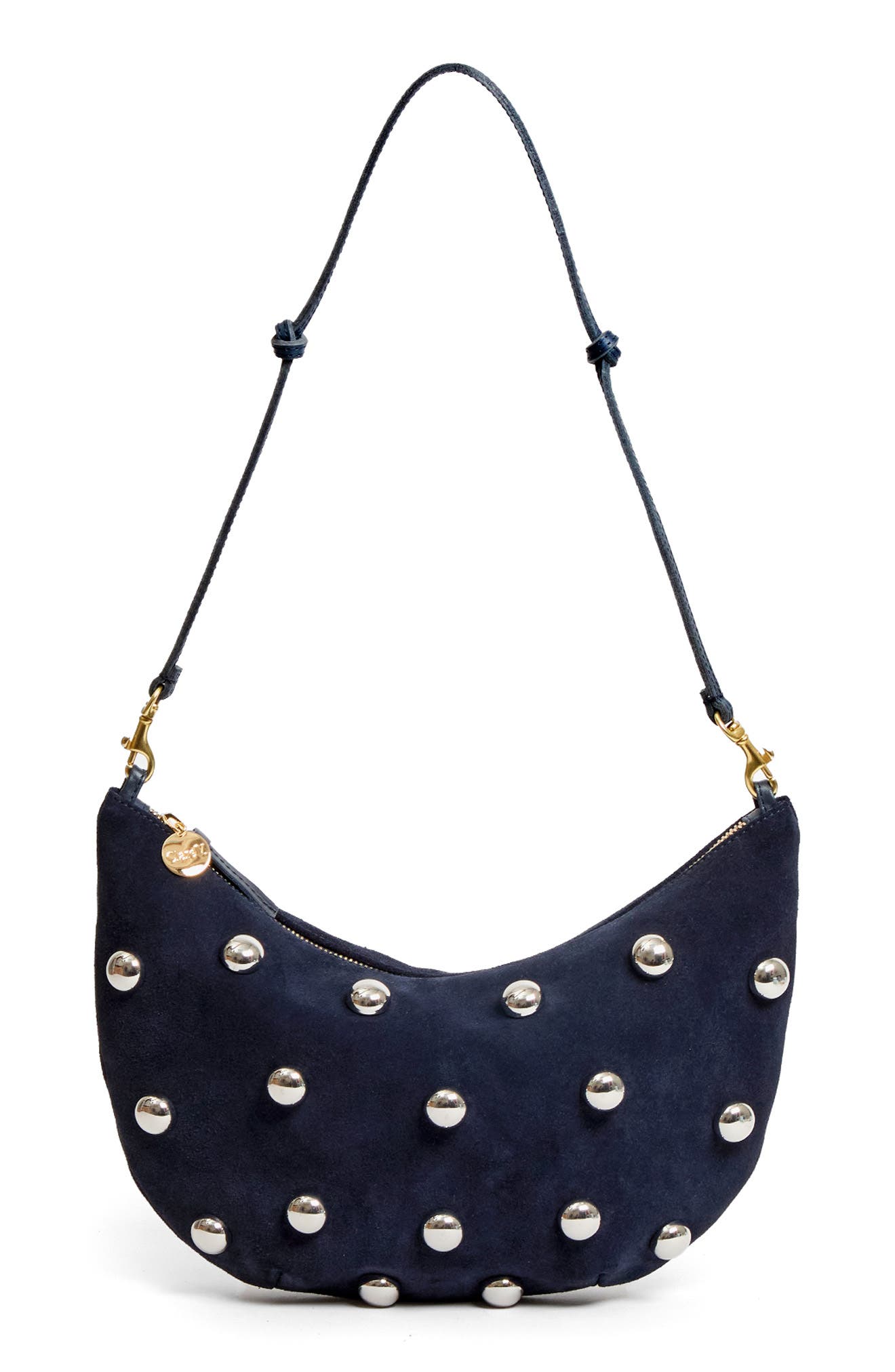 Clare V . Lune Studded Leather Shoulder Bag In Multi