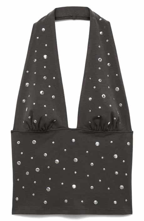 Studded Halter Top