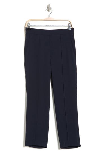 Vince Mid-rise Tapered Pull-on Pant In Blue