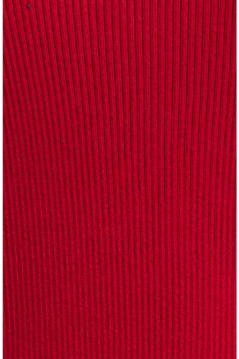 Waterfall Crystal Ribbed Crewneck Sweater, Alternate, color, VERMILLION