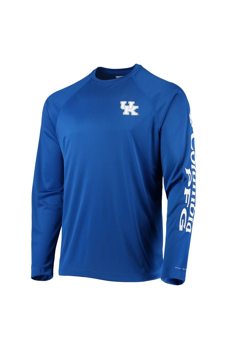 Columbia Men's Columbia Royal Kentucky Wildcats Terminal Tackle Omni-Shade Raglan Long Sleeve T-Shirt, Alternate, color, Royal