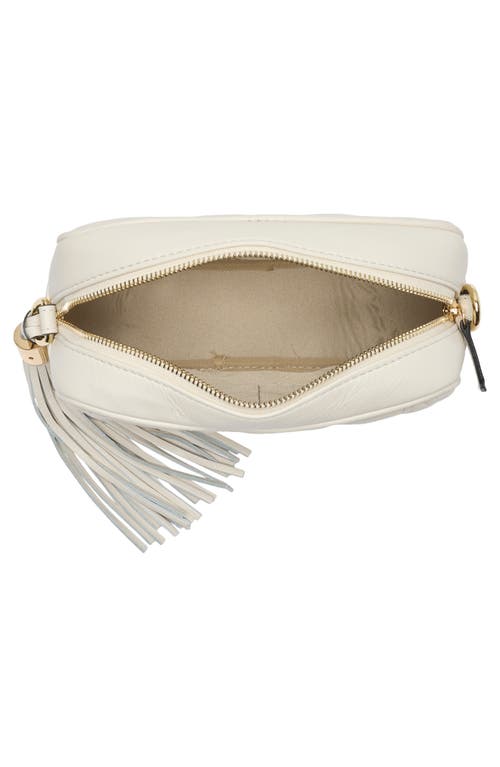 Valentino By Mario Valentino Mia Vlogo Quilted Leather Shoulder Bag In White