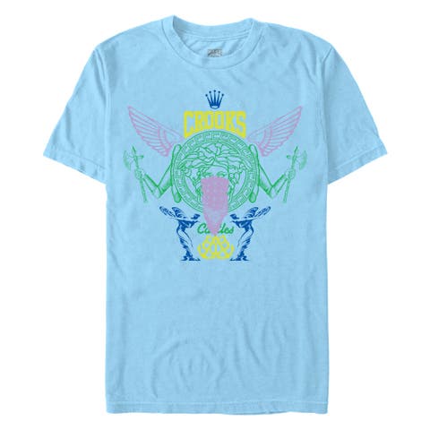 Men's Crooks & Castles Abstract Medusa Logo  Graphic T-Shirt