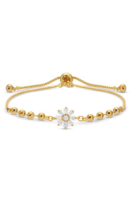 Eye Candy Los Angeles Alba Set Of 2 Cubic Zirconia Bolo Bracelets In Gold