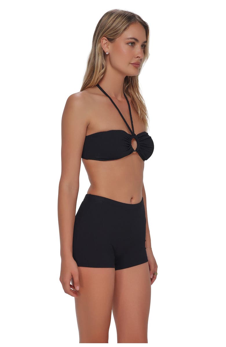 Pacifica by Sunsets Ayden Boyshort Bottoms, Alternate, color, Black Pacifica Rib