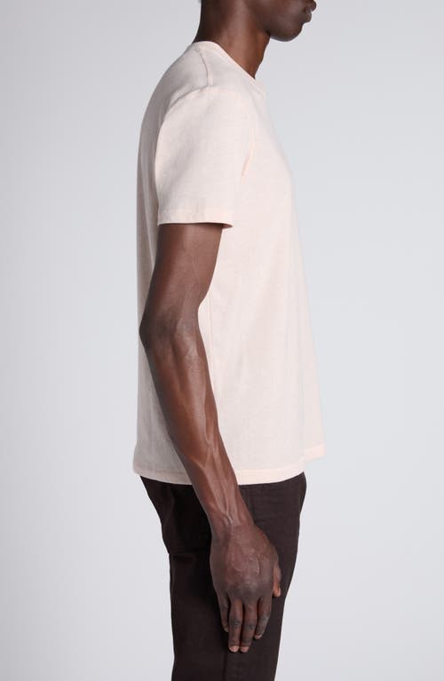 Tom Ford Short Sleeve Crewneck T-shirt In Petal Pink
